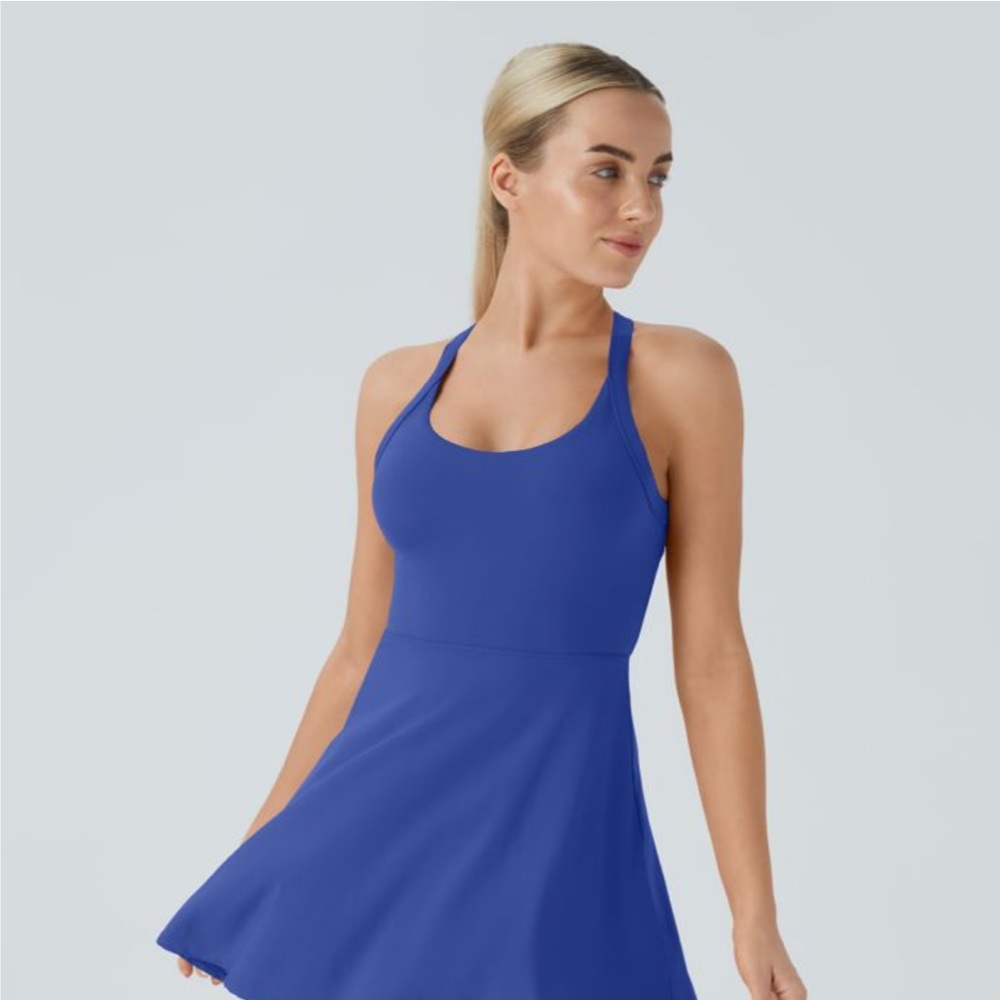 HALARA Women's Vibrant Blue Mini Dress